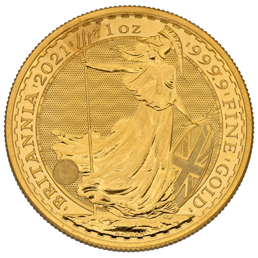 24ct Gold Queen Elizabeth II 1 OZ Britannia Coin 2021