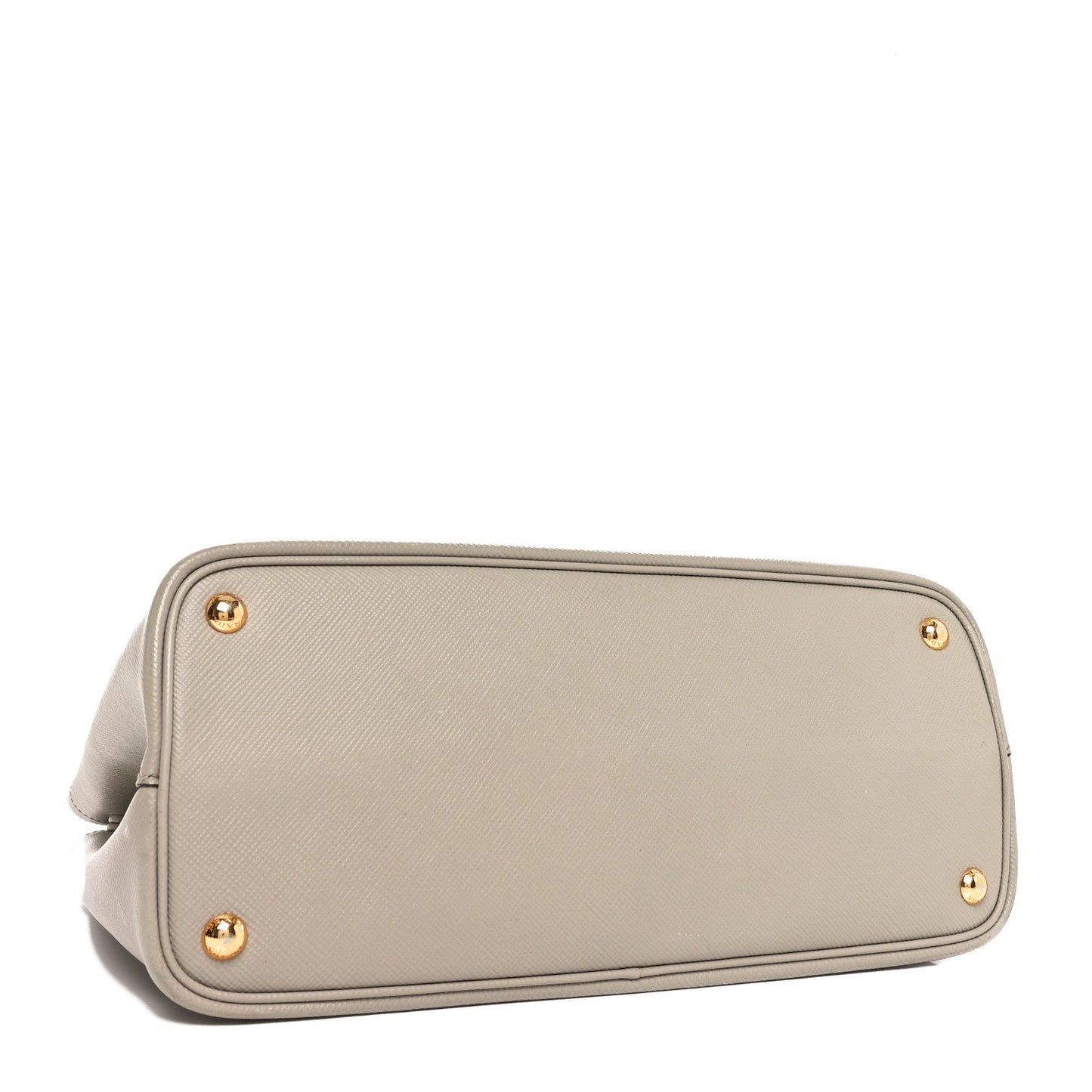 Prada Saffiano Cuir Double Leather Bag - Pomice