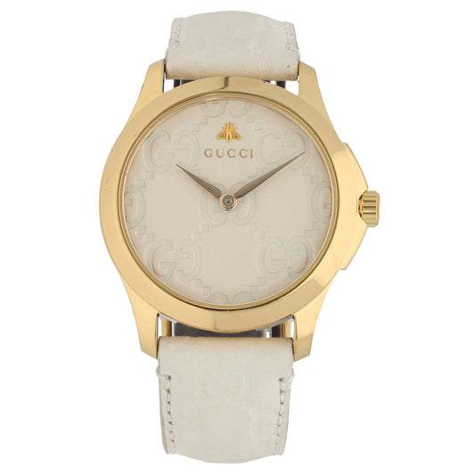 Gucci G-Timeless 126.4 39mm Gold Plated Watch