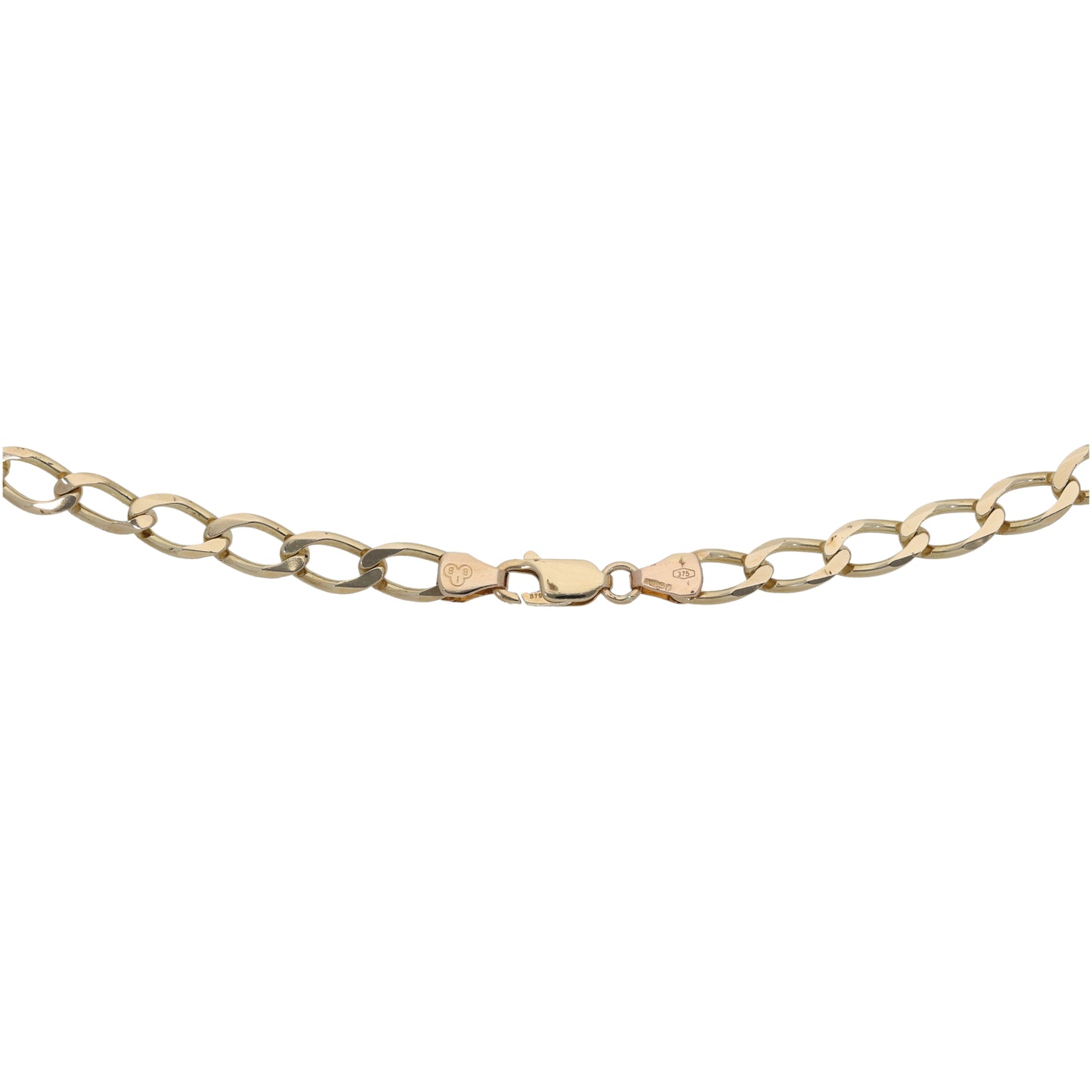 9ct Gold Curb Chain 22"