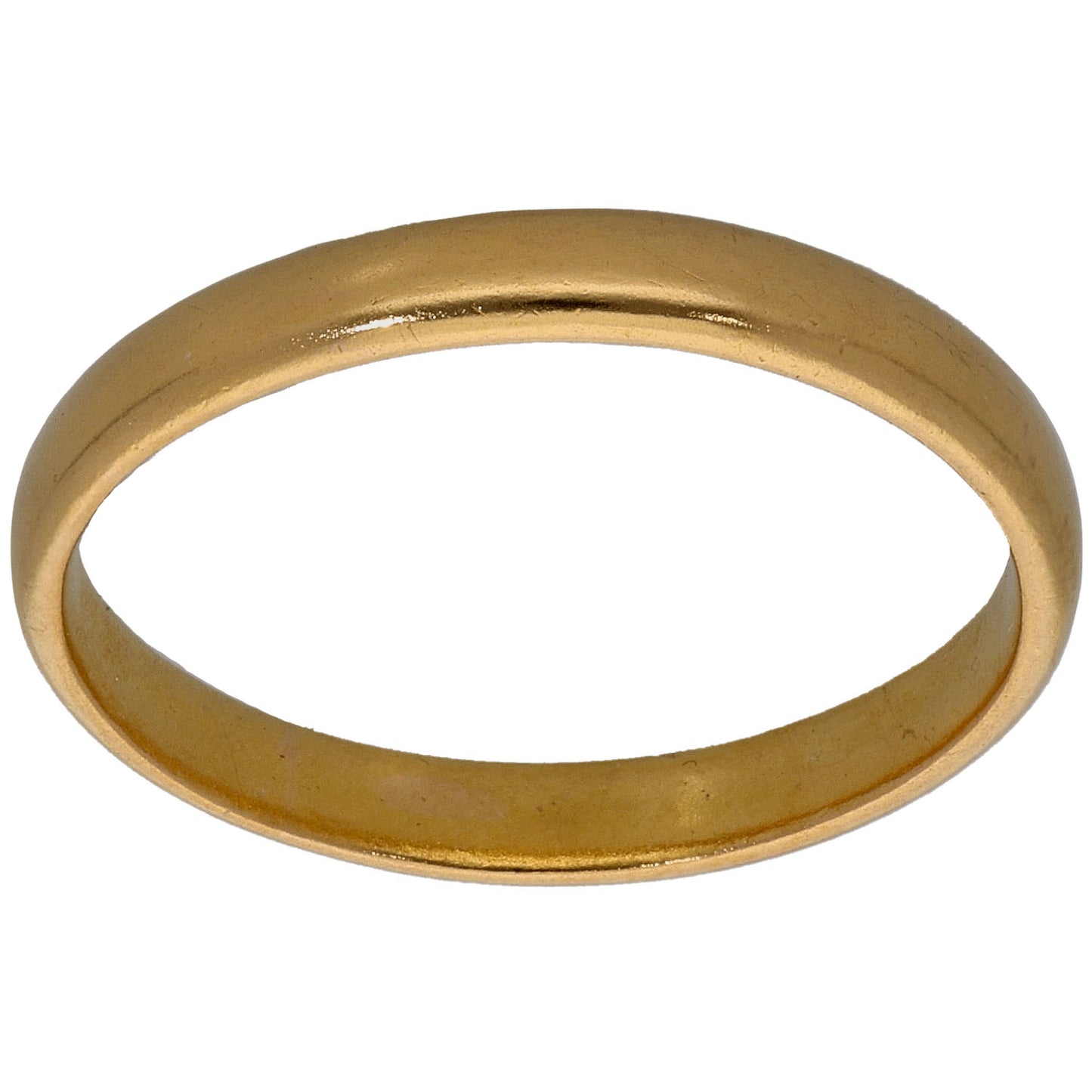 22ct Gold Plain Wedding Ring Size R