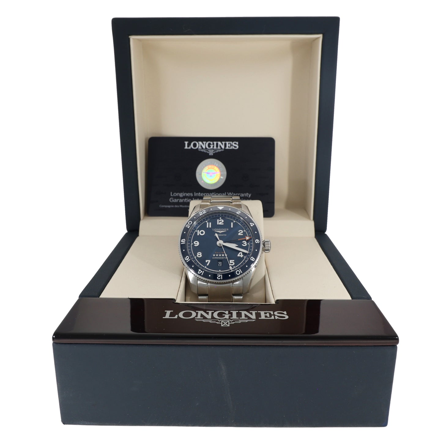 Longines Spirit Zulu Time L3.812.4 42mm Stainless Steel Watch