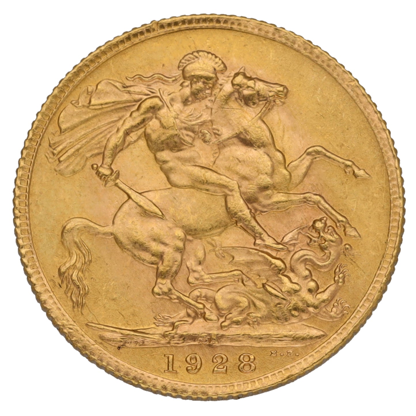 22ct Gold King George V Full Sovereign Coin 1928