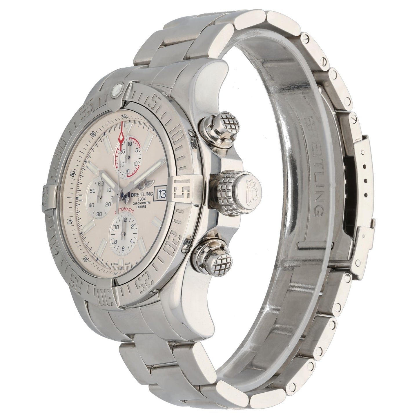 Breitling Super Avenger II A13371 48mm Stainless Steel Watch