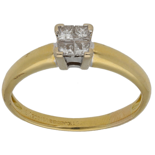 18ct Gold 0.40ct Diamond Dress/Cocktail Ring Size N