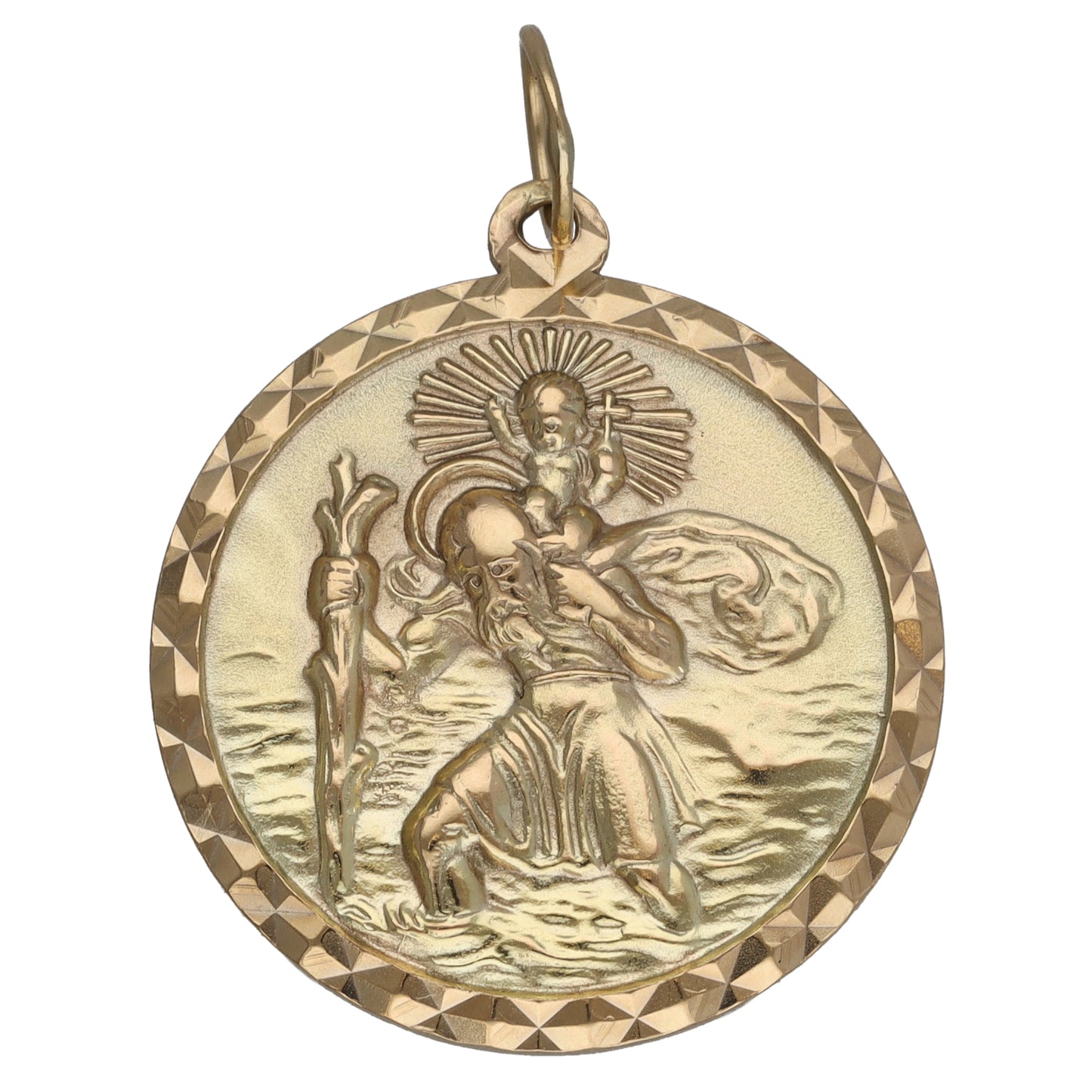 9ct Gold St Christopher Pendant