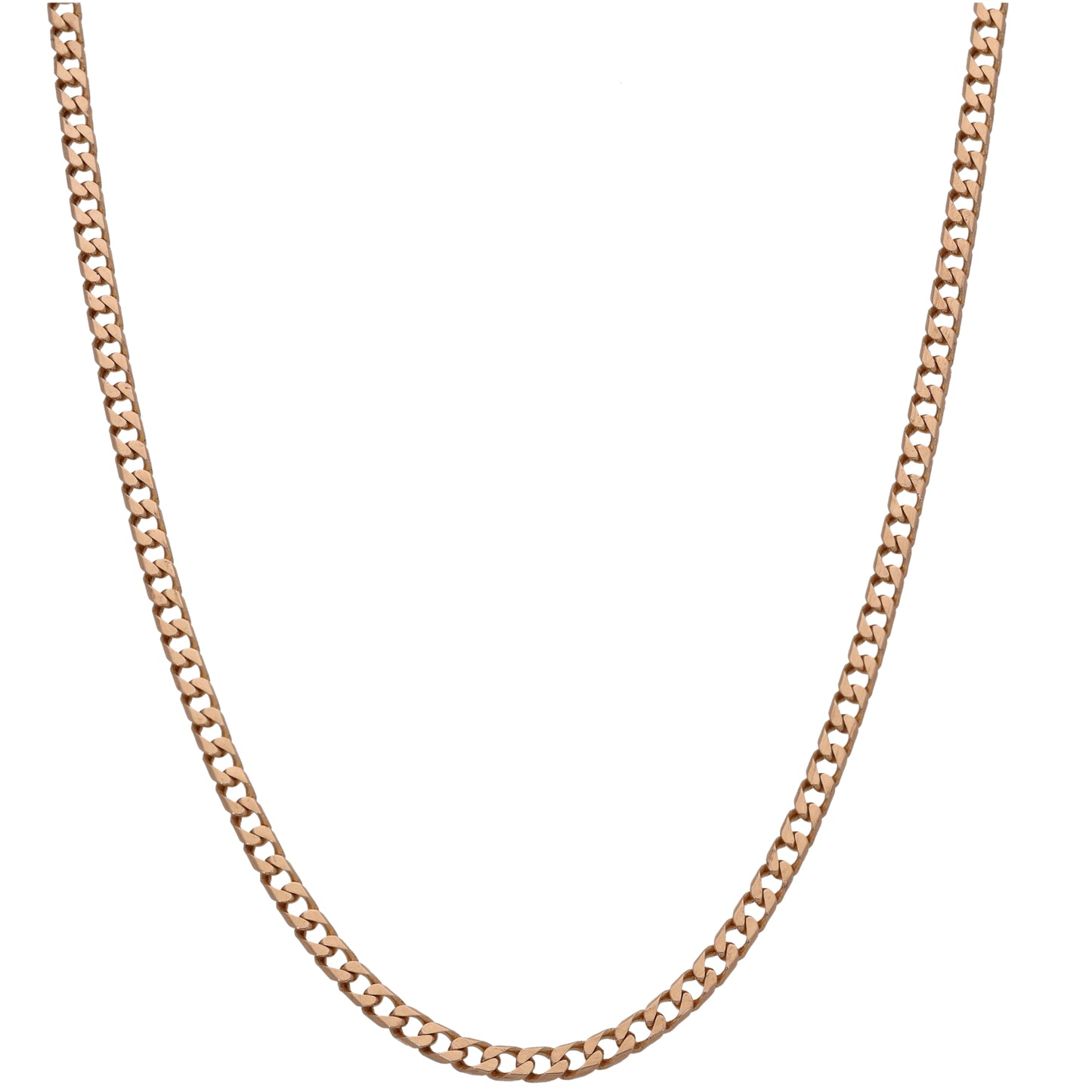 9ct Gold Curb Chain 22"