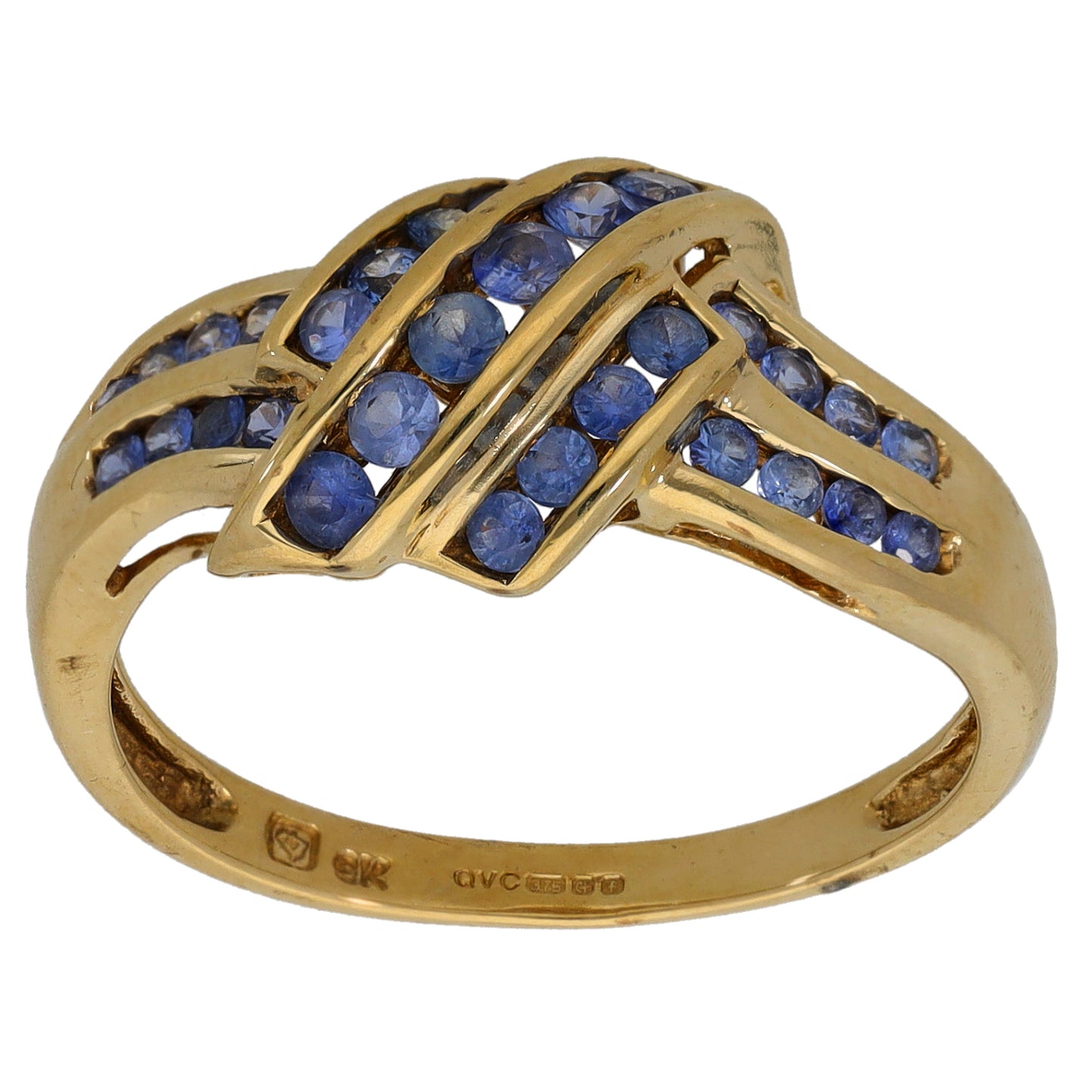 9ct Gold Tanzanite Dress/Cocktail Ring Size Q
