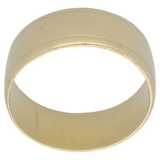 9ct Gold Plain Wedding Ring Size S
