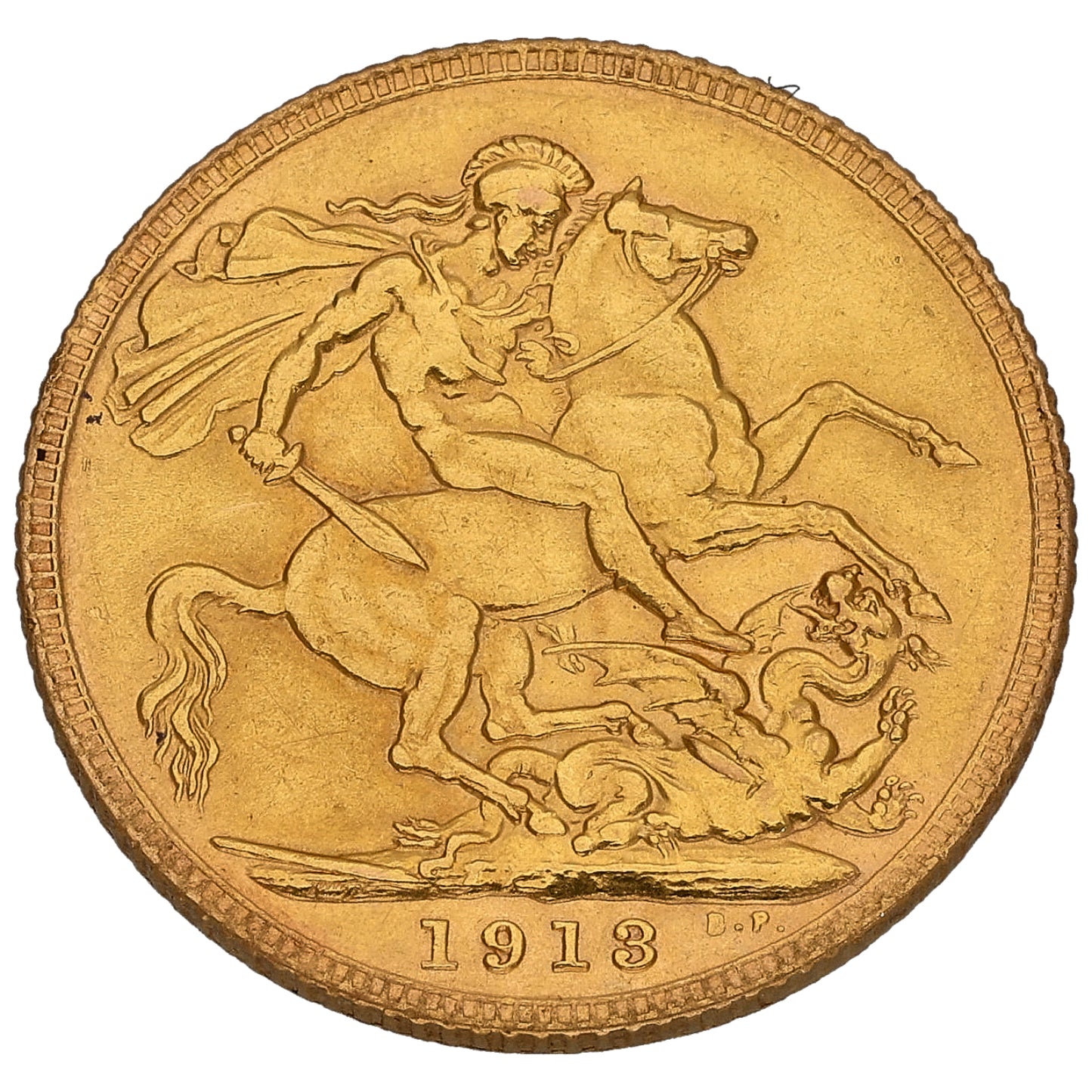 22ct Gold King George V Full Sovereign Coin 1913