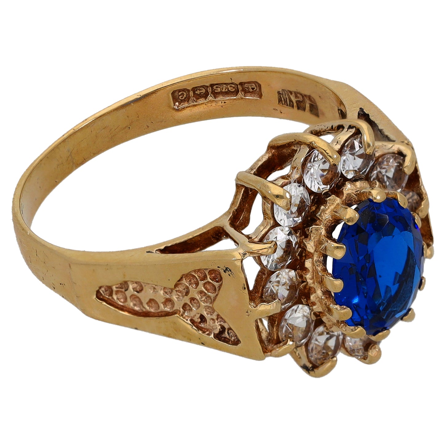 9ct Gold Imitation Dress/Cocktail Ring Size Q
