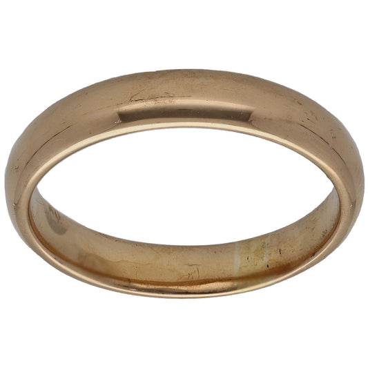 18ct Gold Plain Wedding Ring Size Q