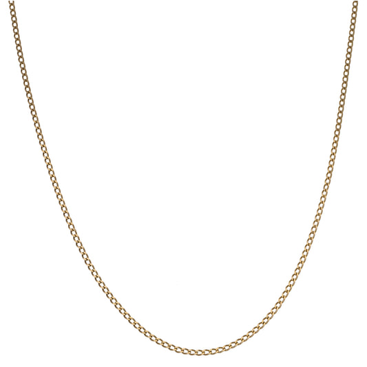 9ct Gold Curb Chain 20"
