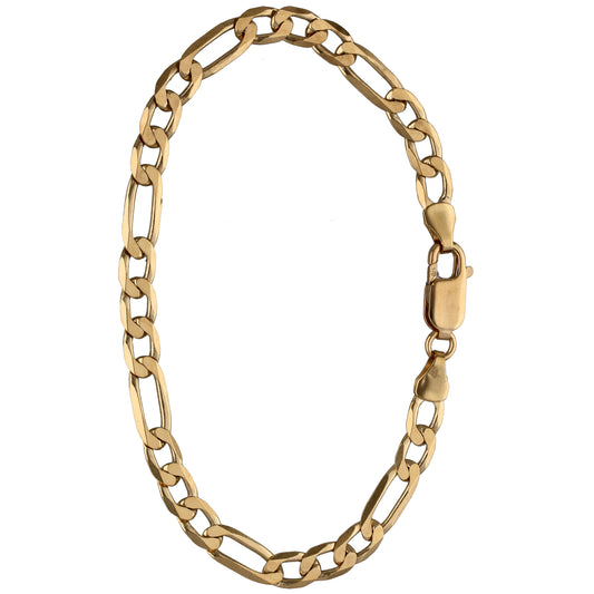 9ct Gold Figaro Bracelet