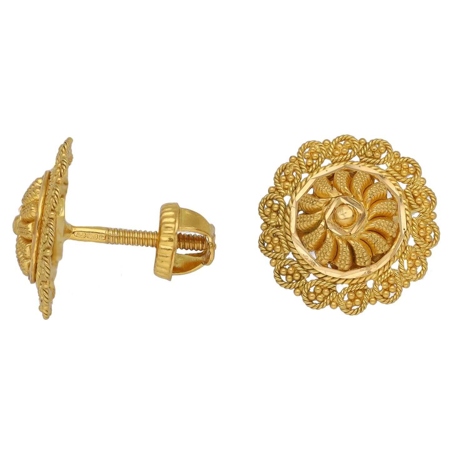 22ct Gold Stud Earrings