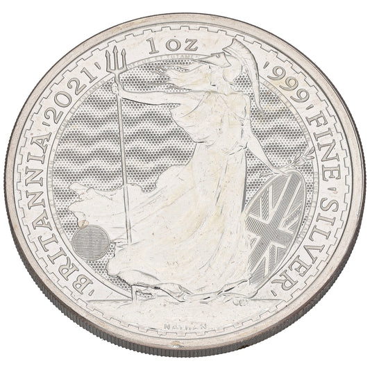 Fine Silver Queen Elizabeth II 1 OZ Britannia Coin 2021