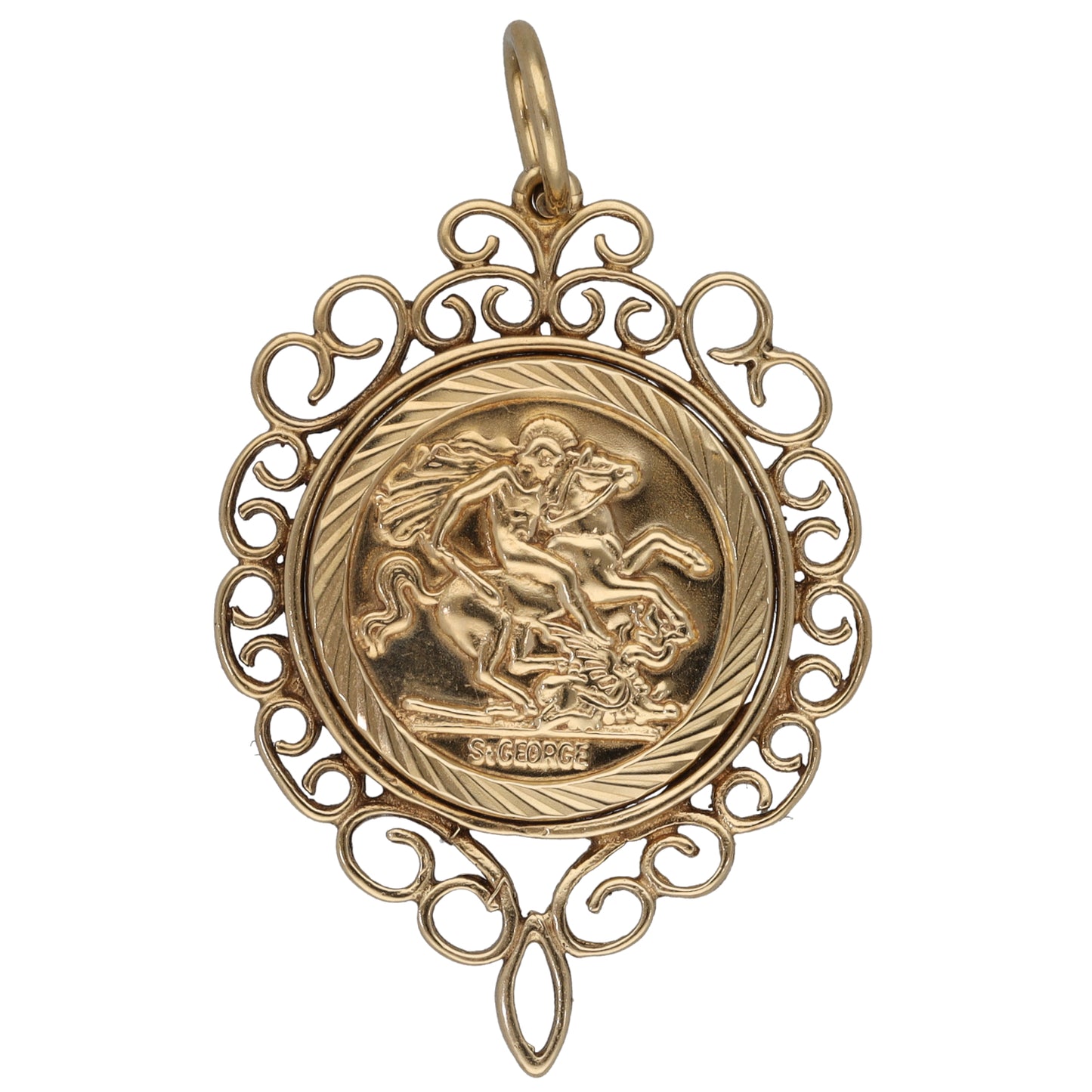 9ct Gold St Christopher Pendant