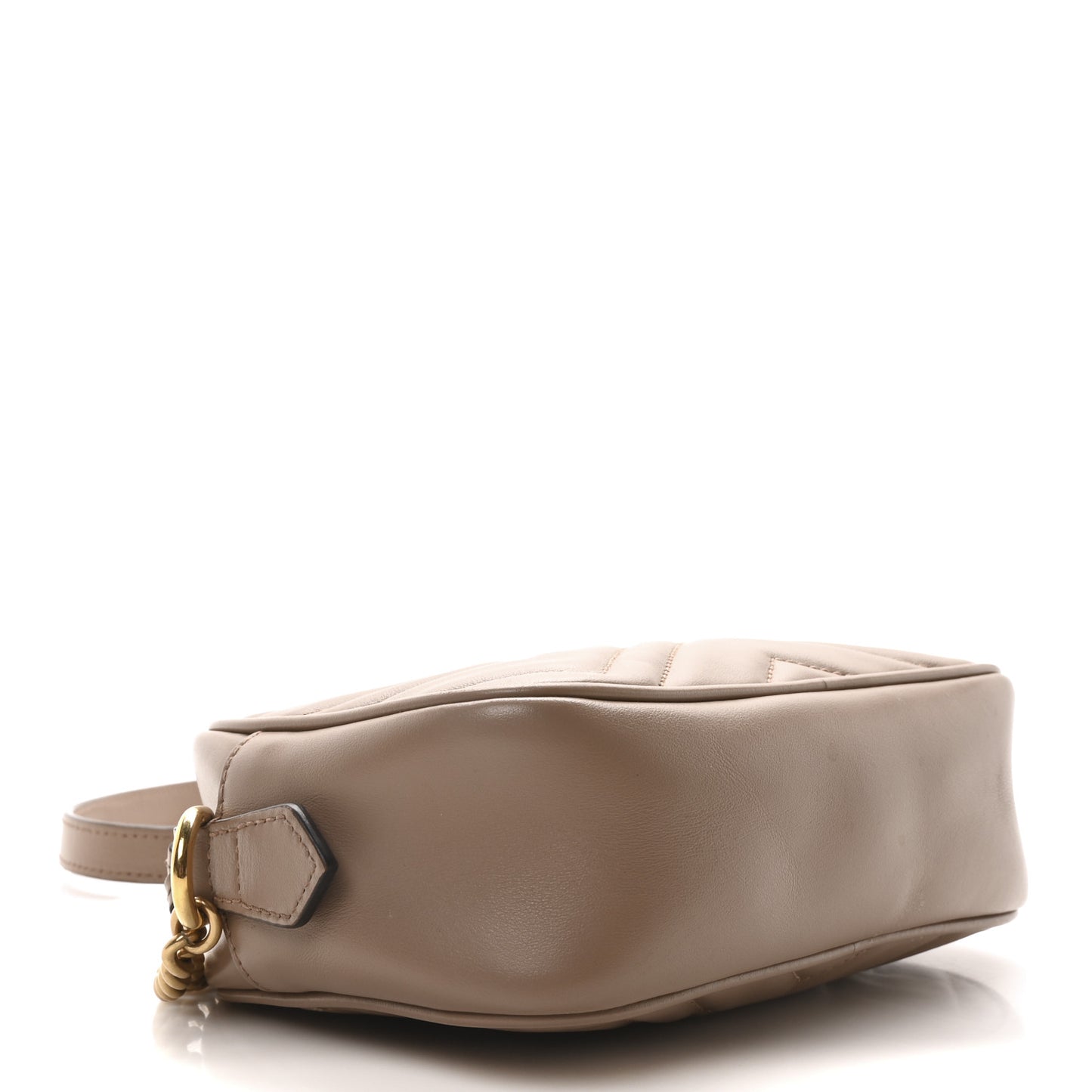 Gucci Mini GG Marmont Chain Shoulder Calfskin Matelasse Leather Bag - Porcelain Rose