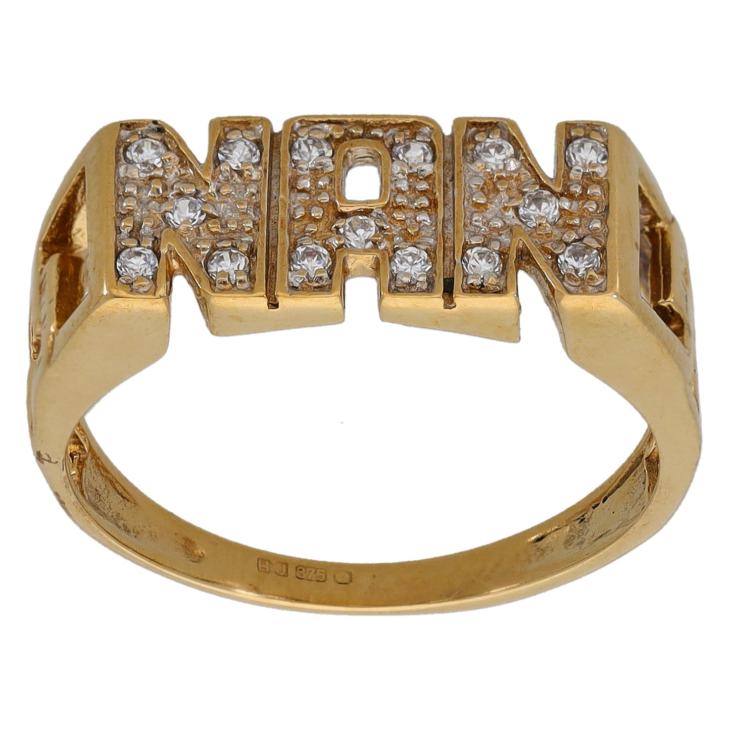 9ct Gold Cubic Zirconia Nan Ring Size Q