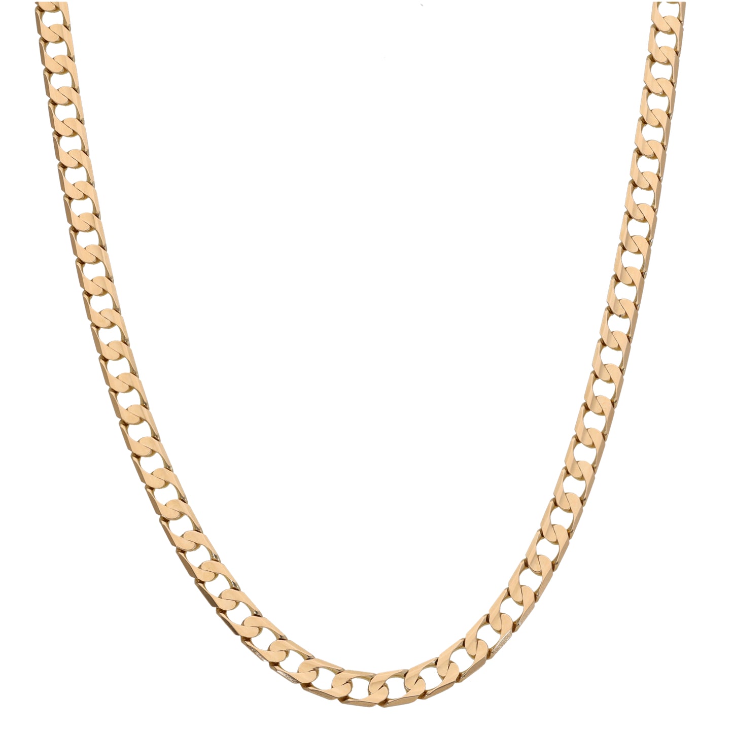 9ct Gold Curb Chain 18"