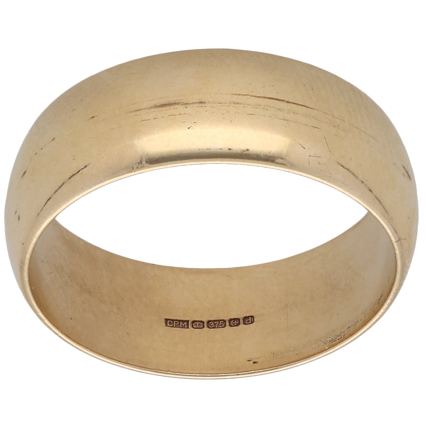 9ct Gold Plain Wedding Ring Size U