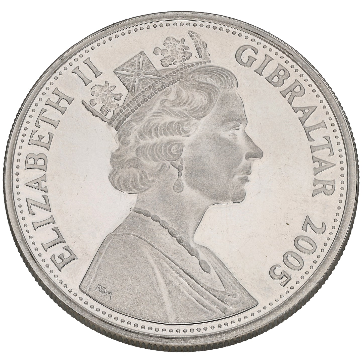 Sterling Silver 1805 Trafalgar Five Pounds Coin 2005