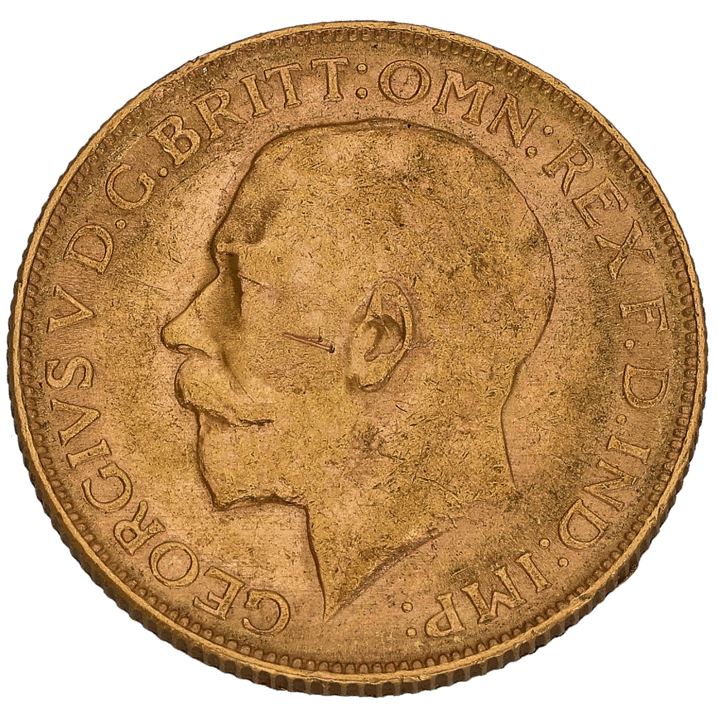 22ct Gold King George V Full Sovereign Coin 1917