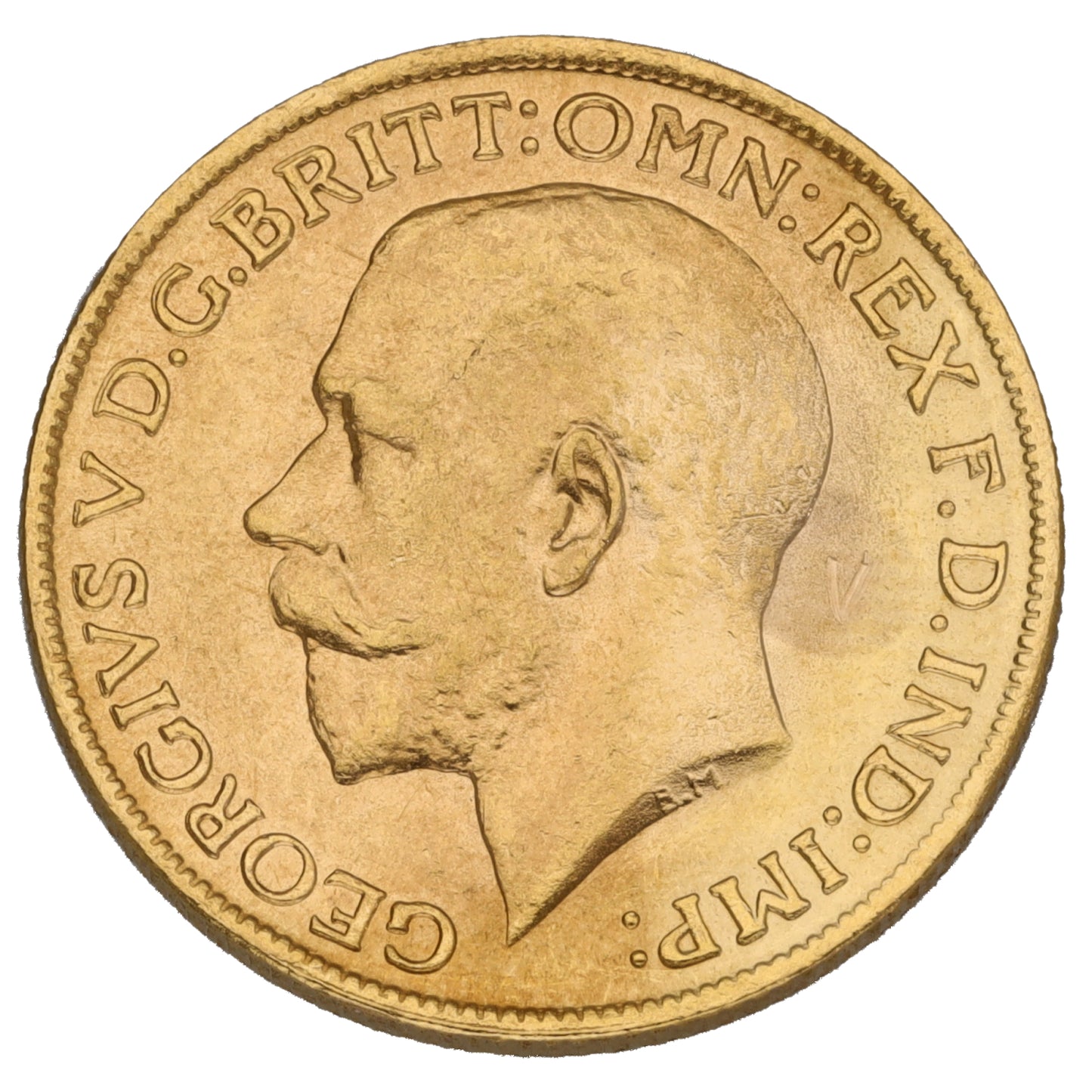 22ct Gold King George V Full Sovereign Coin 1918