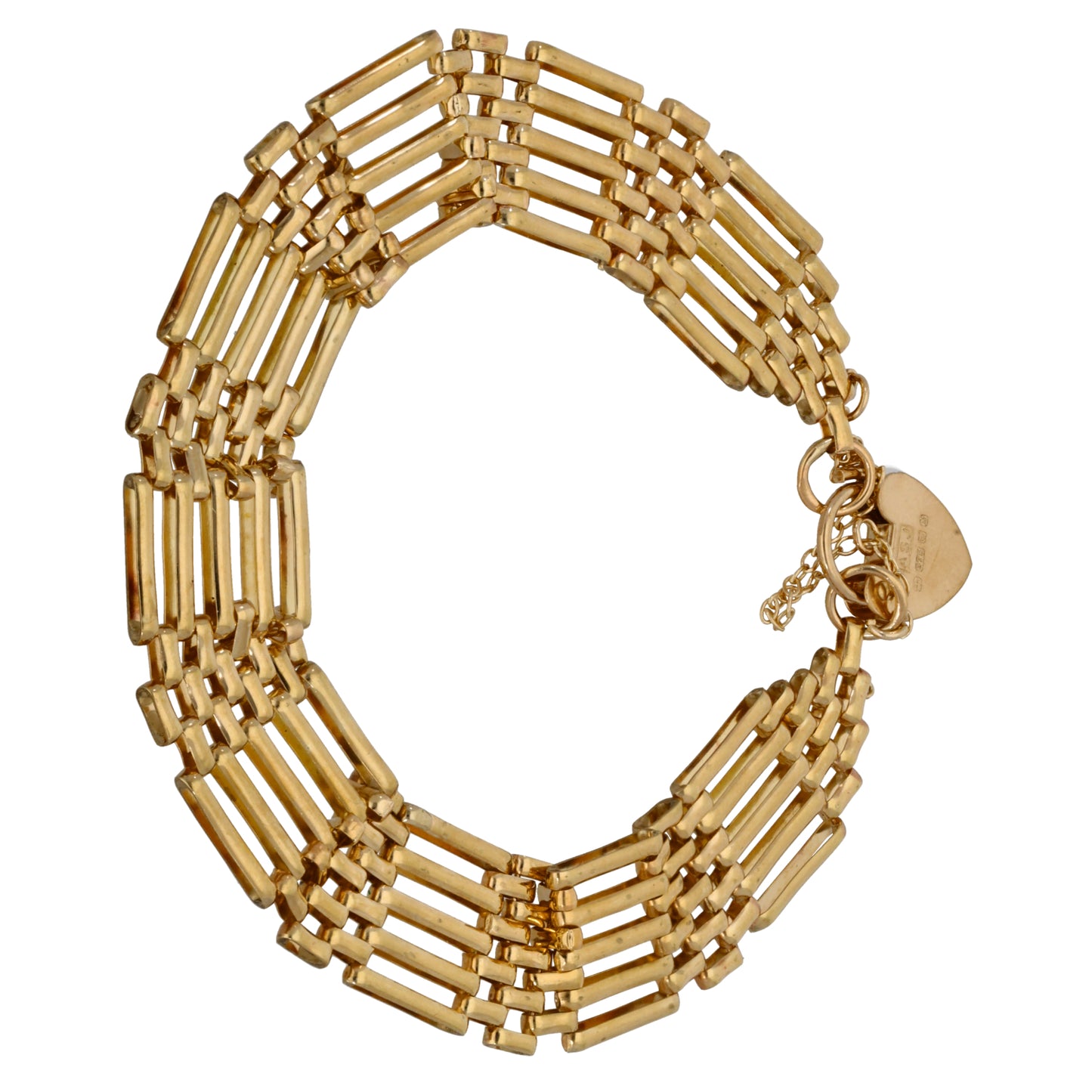 9ct Gold Gate Bracelet