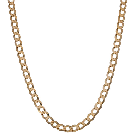 9ct Gold Curb Chain 20"
