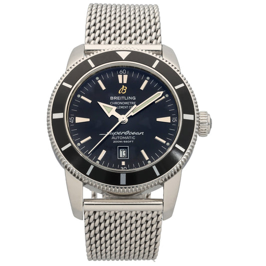 Breitling Superocean Heritage II A17320, Stainless Steel, Black Dial, Front Image