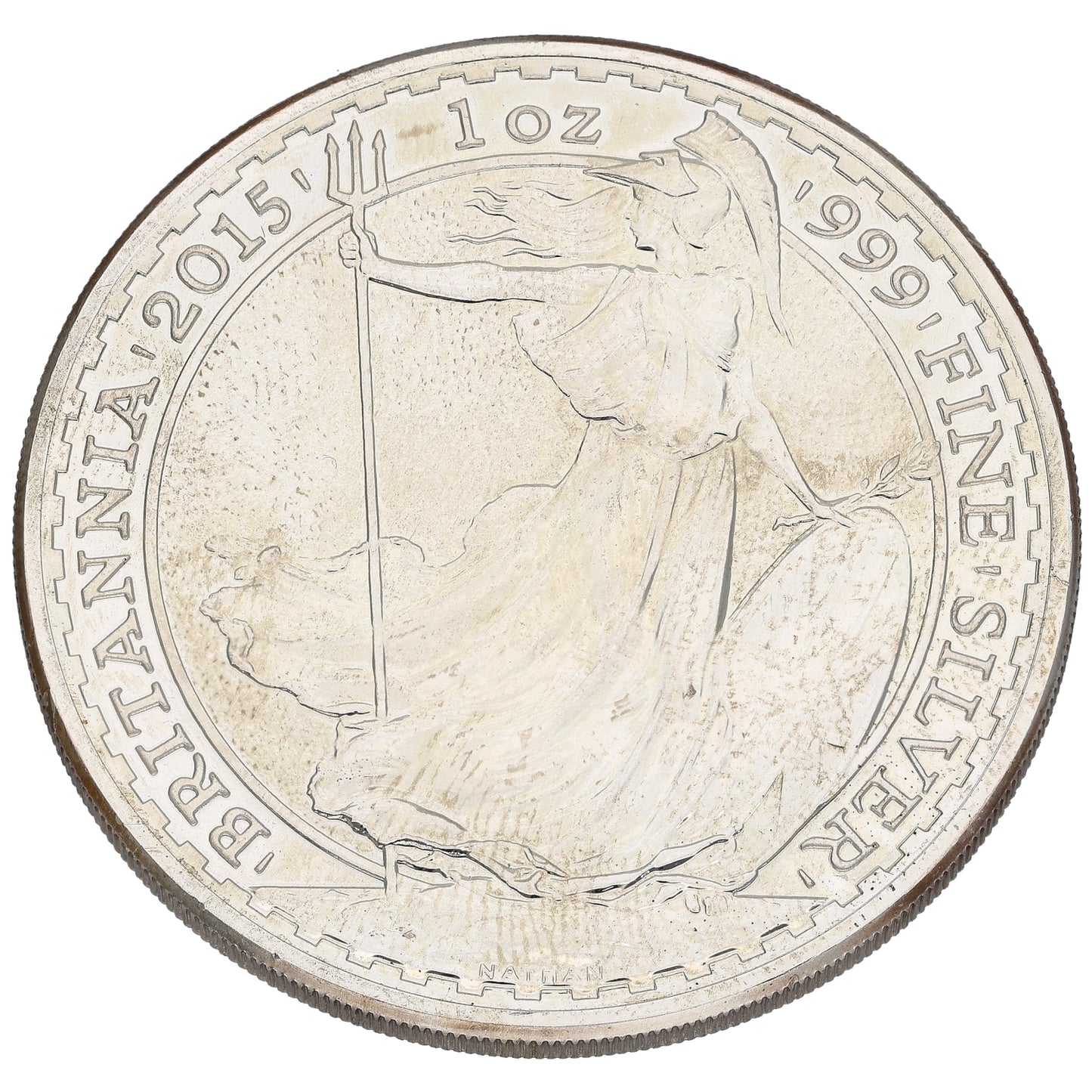 Fine Silver Queen Elizabeth II 1 OZ Britannia Coin 2015