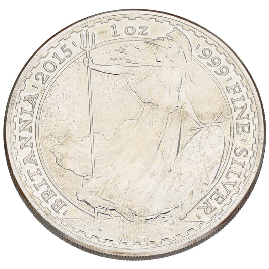 Fine Silver Queen Elizabeth II 1 OZ Britannia Coin 2015