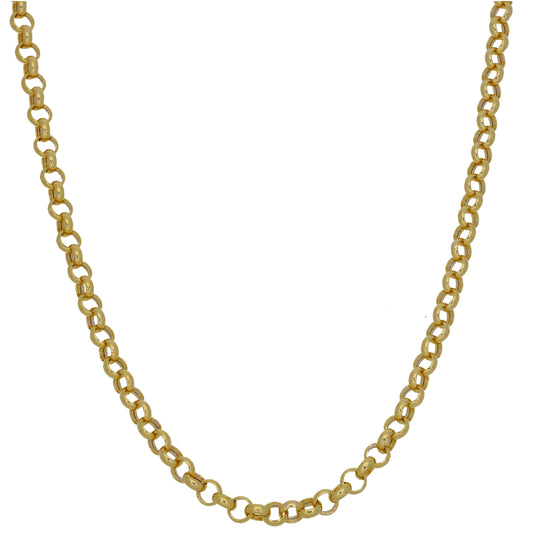 New 9ct Gold Belcher Chain 18"