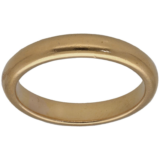22ct Gold Plain Wedding Ring Size P