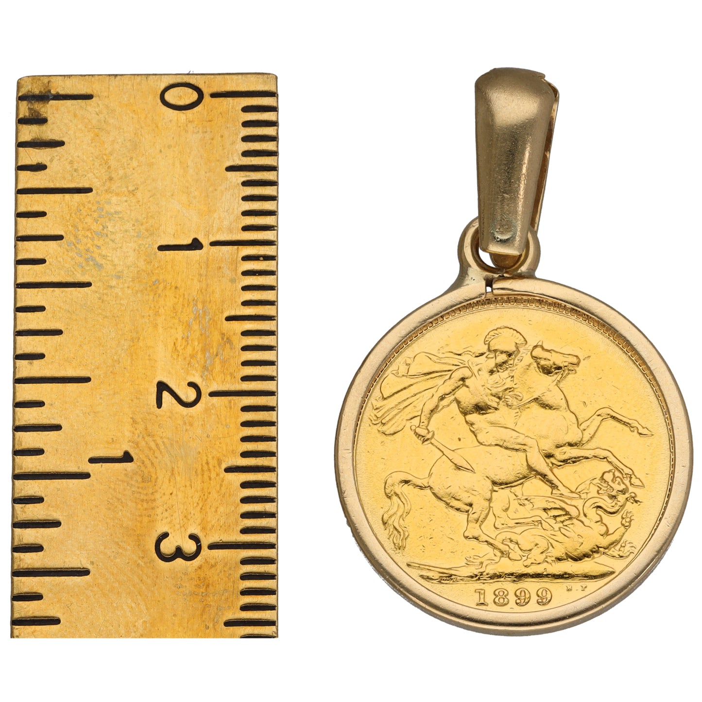 9ct Gold Full Sovereign Coin Pendant