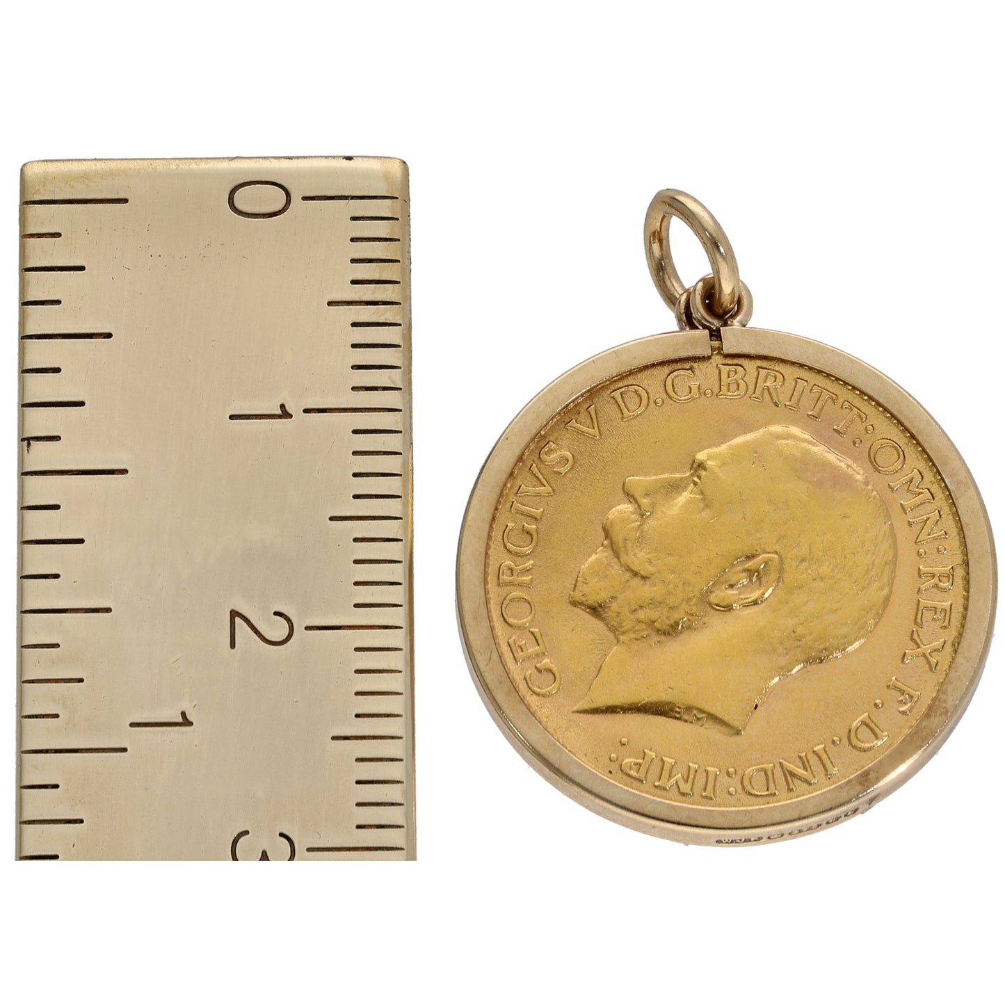 9ct Gold Full Sovereign Coin Pendant