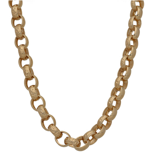 9ct Gold Belcher Chain 15"