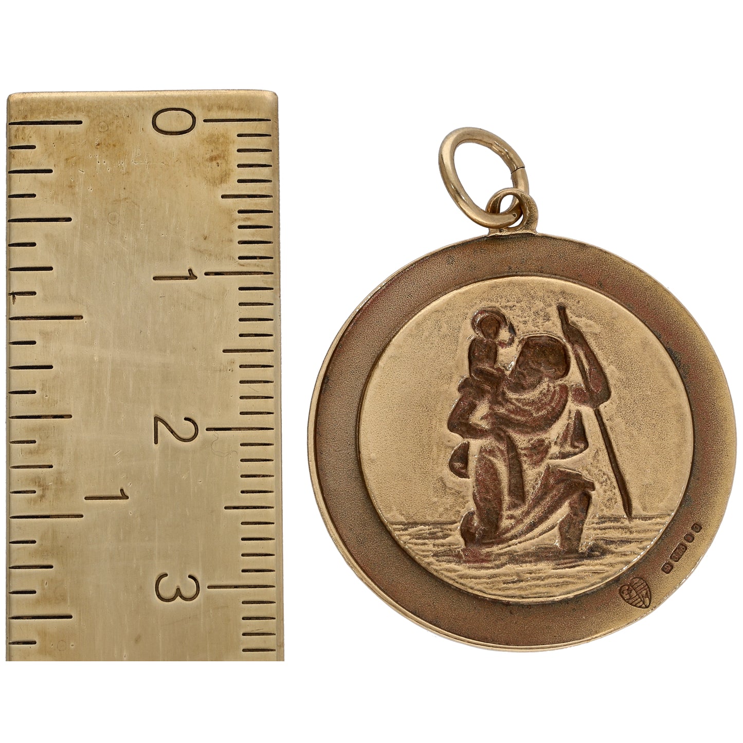 9ct Gold St Christopher Pendant