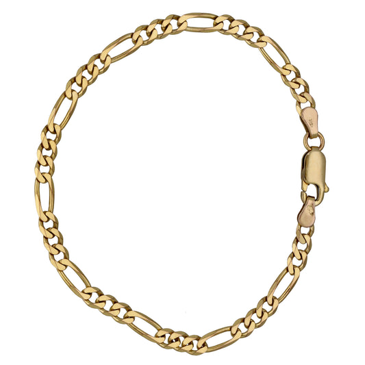 9ct Gold Figaro Bracelet
