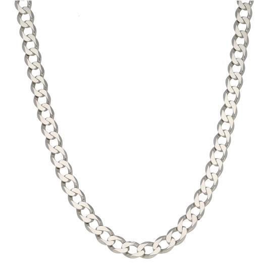 Sterling Silver Curb Chain 21"