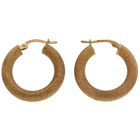 9ct Gold Hoop Earrings