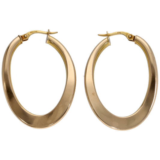 9ct Gold Creole Earrings