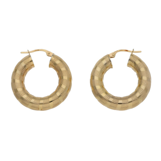 9ct Gold Hoop Earrings