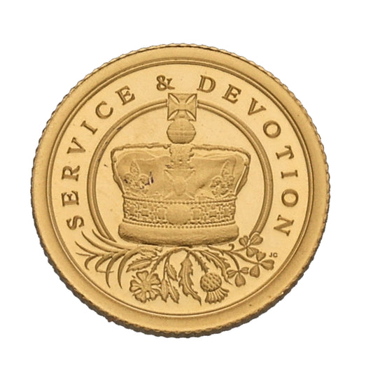 22ct Gold Queen Elizabeth II Service & Devotion Eight Sovereign Coin 2022