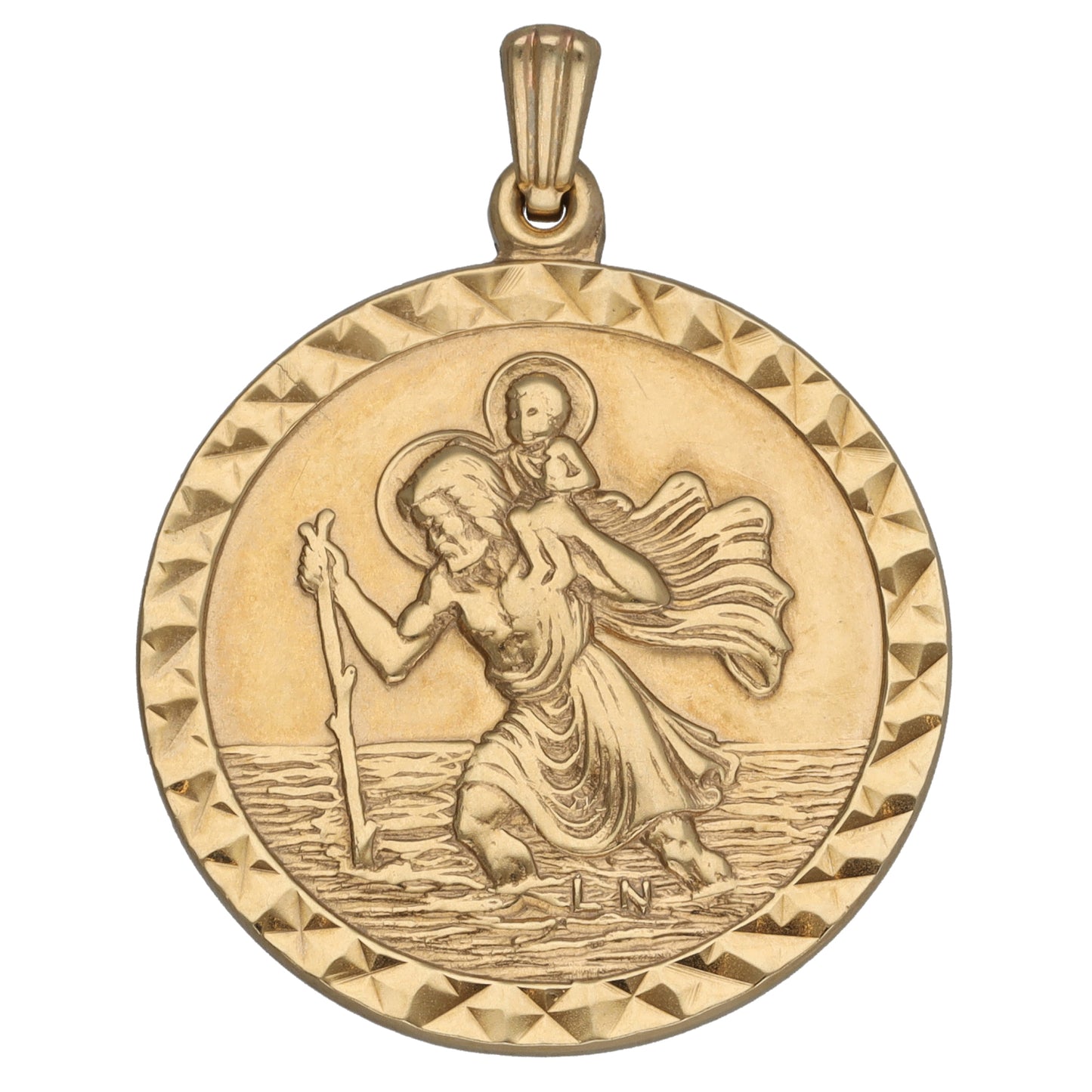 9ct Gold St Christopher Pendant