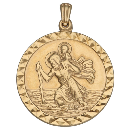 9ct Gold St Christopher Pendant