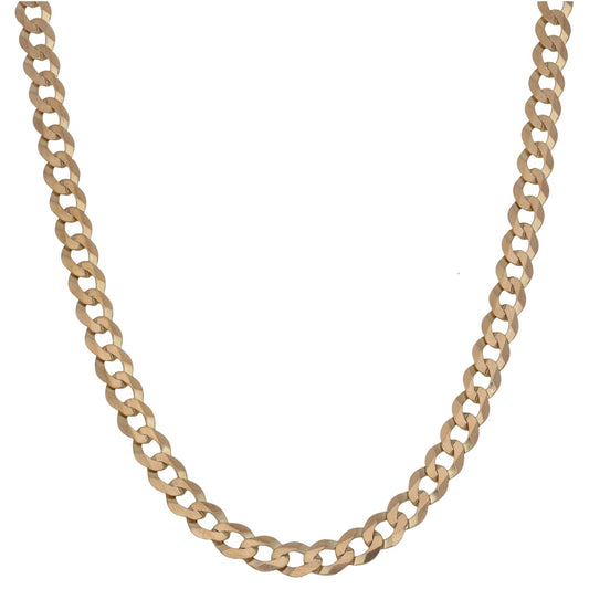 9ct Gold Curb Chain 20"