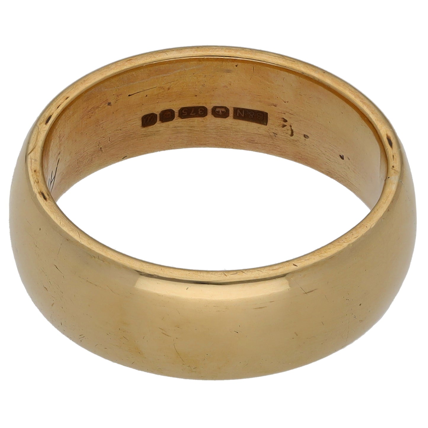 9ct Gold Plain Wedding Ring Size O