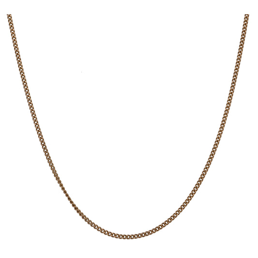 9ct Gold Curb Chain 20"